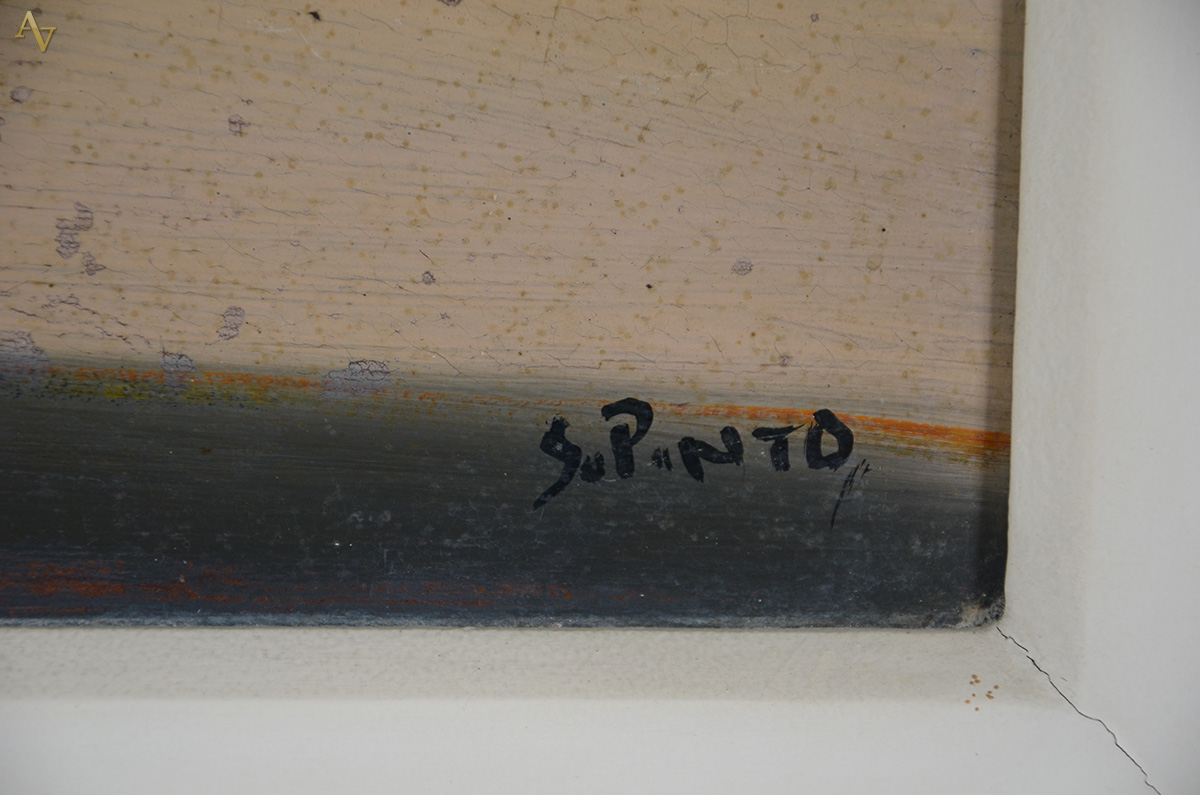 SYLVIO PINTO (1918 - 1997) - Marinha - ose - 21 x 50 - foto 3 de 3