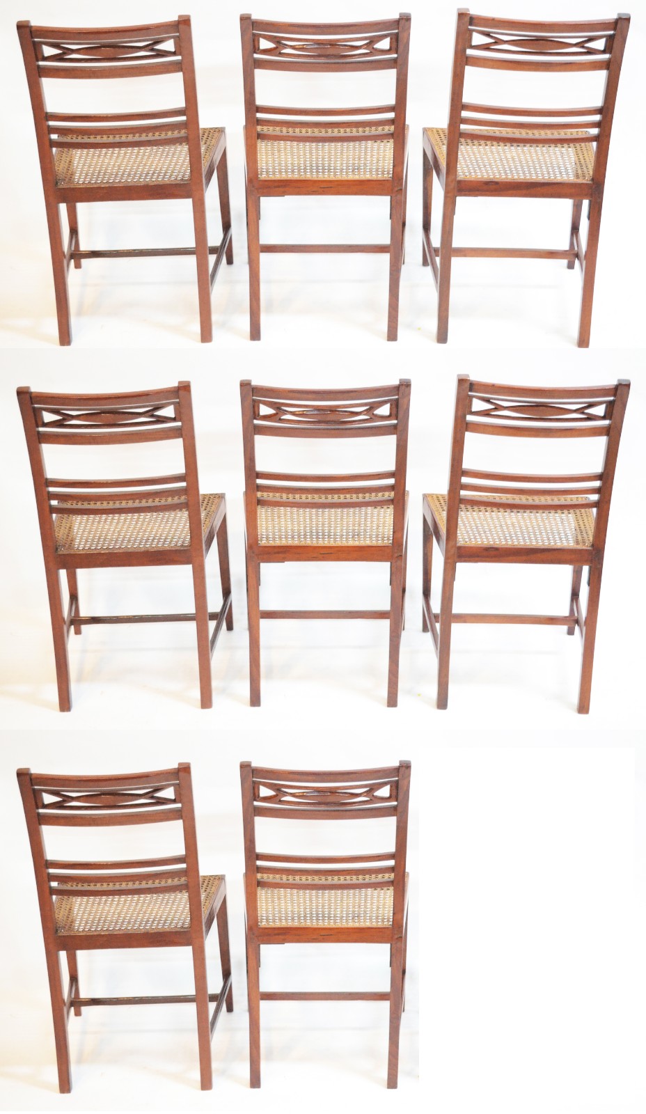 Conjunto com 8 cadeiras, brasileiras Dona Maria .Encostos construídos... - foto 2 de 10