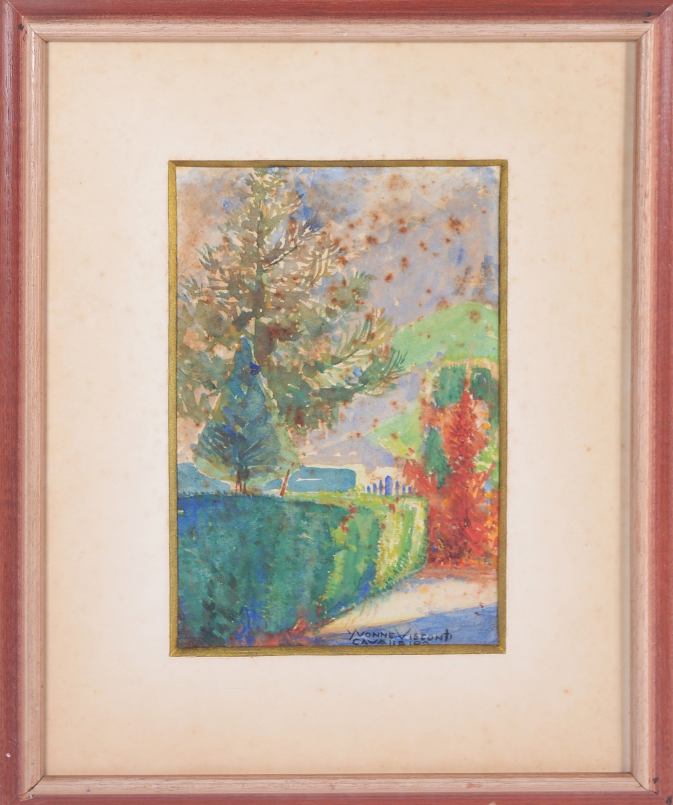 Yvonne Visconti (1902-1965), Vista do jardim da casa de Visconti em Teresópolis - foto 2 de 7