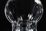 Compoteira de cristal europeu facetado. - Compoteira de cristal europeu facetado.
