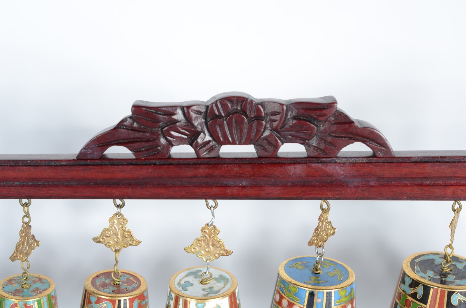Conjunto com "sinos" pequenos de cloisoné chines. - foto 4 de 6