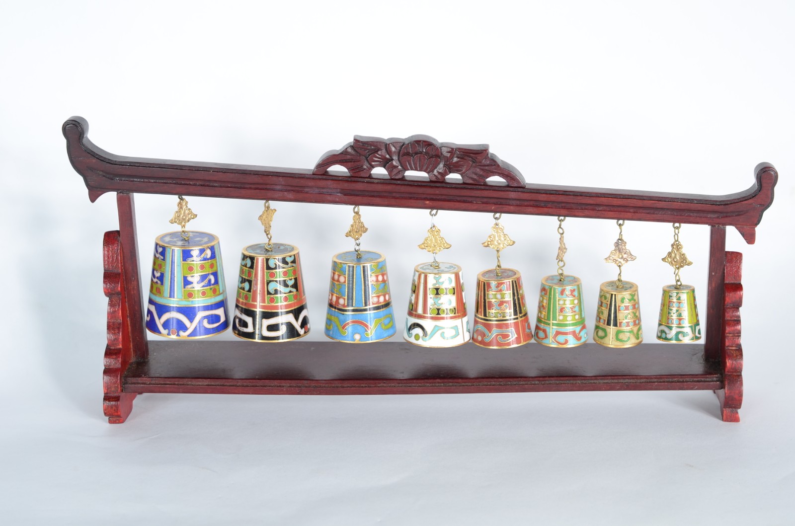Conjunto com "sinos" pequenos de cloisoné chines. - foto 6 de 6