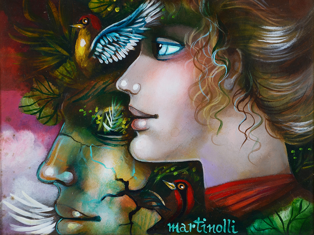 MARTINOLLI (1938) - Momento ecológico - ose - 20 x 26 - foto 2 de 4