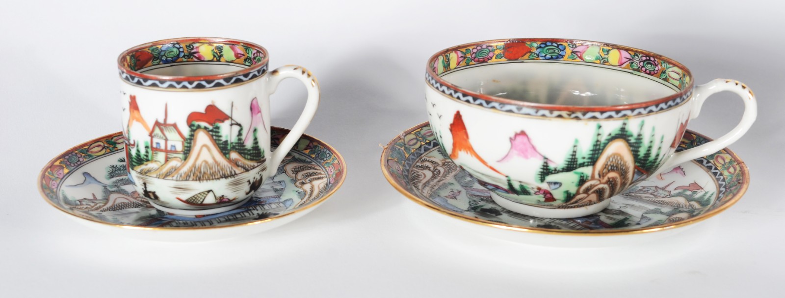 Serviço de jantar, chá e café de porcelana oriental, decorado com... - foto 5 de 10