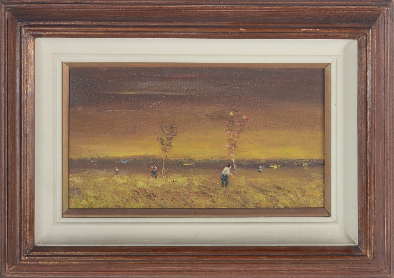  Domenico Lazzarini (1920-1987), Paisagem com figuras - foto 2 de 4