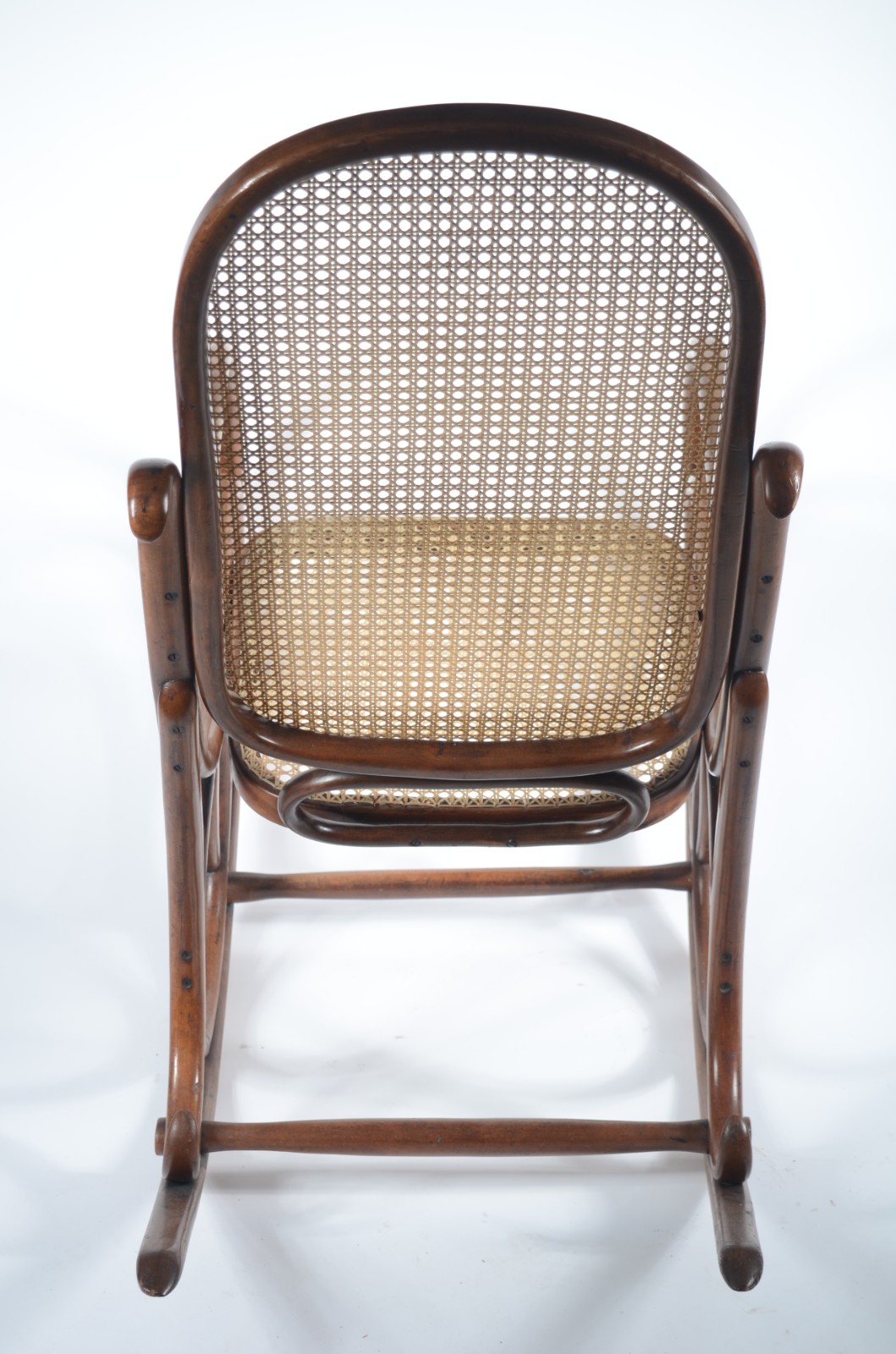 Cadeira de balanço de madeira nobre, estilo austríaco Thonet... - foto 3 de 3