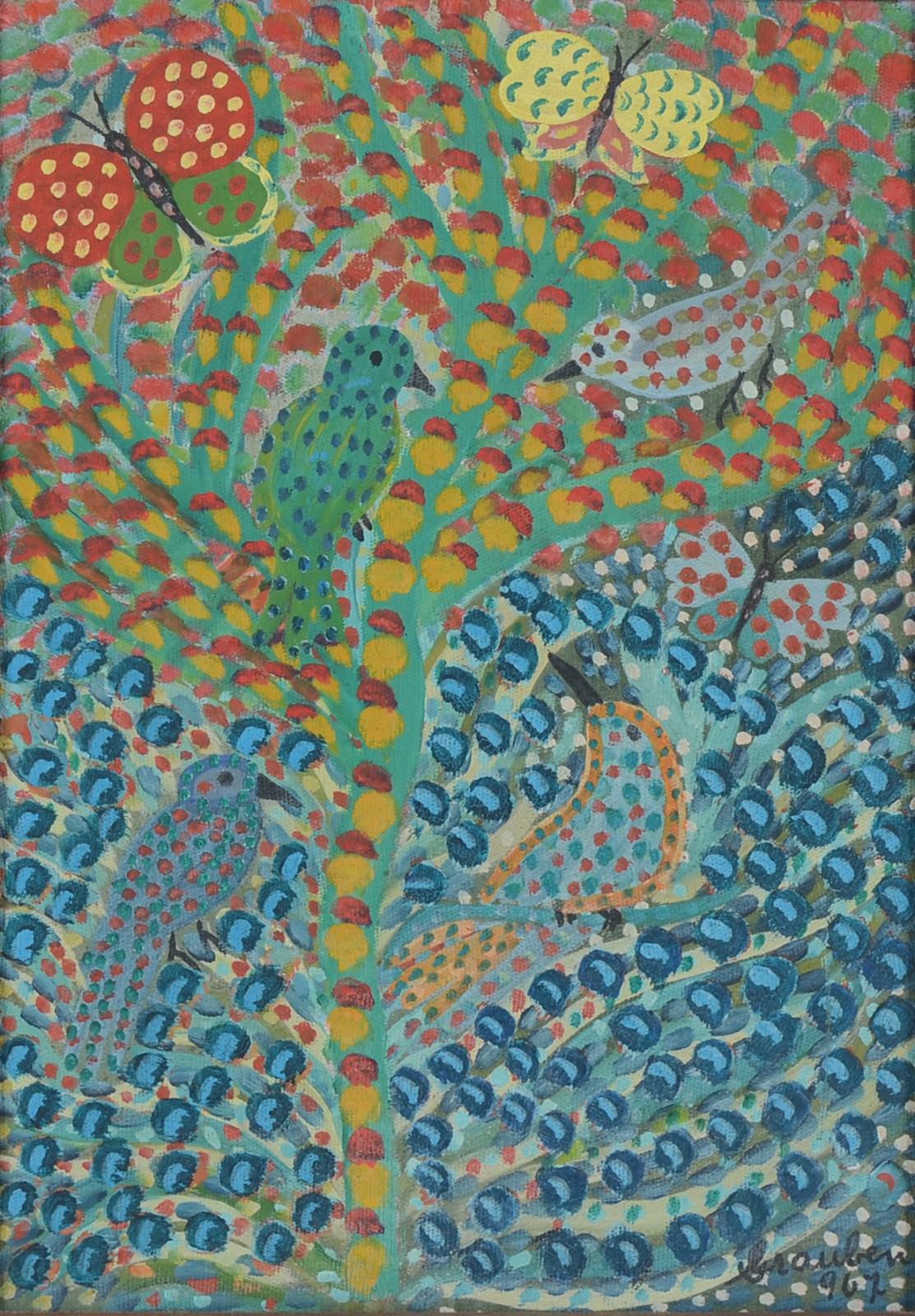 Grauben  (1889-1972), Pássaros e borboletas - foto 1 de 4