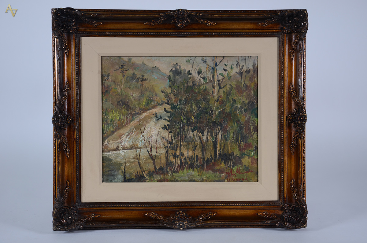 JOSÉ MARIA DE ALMEIDA (1906 - 1995) - Paisagem - ost - 38 x 46 - foto 1 de 3