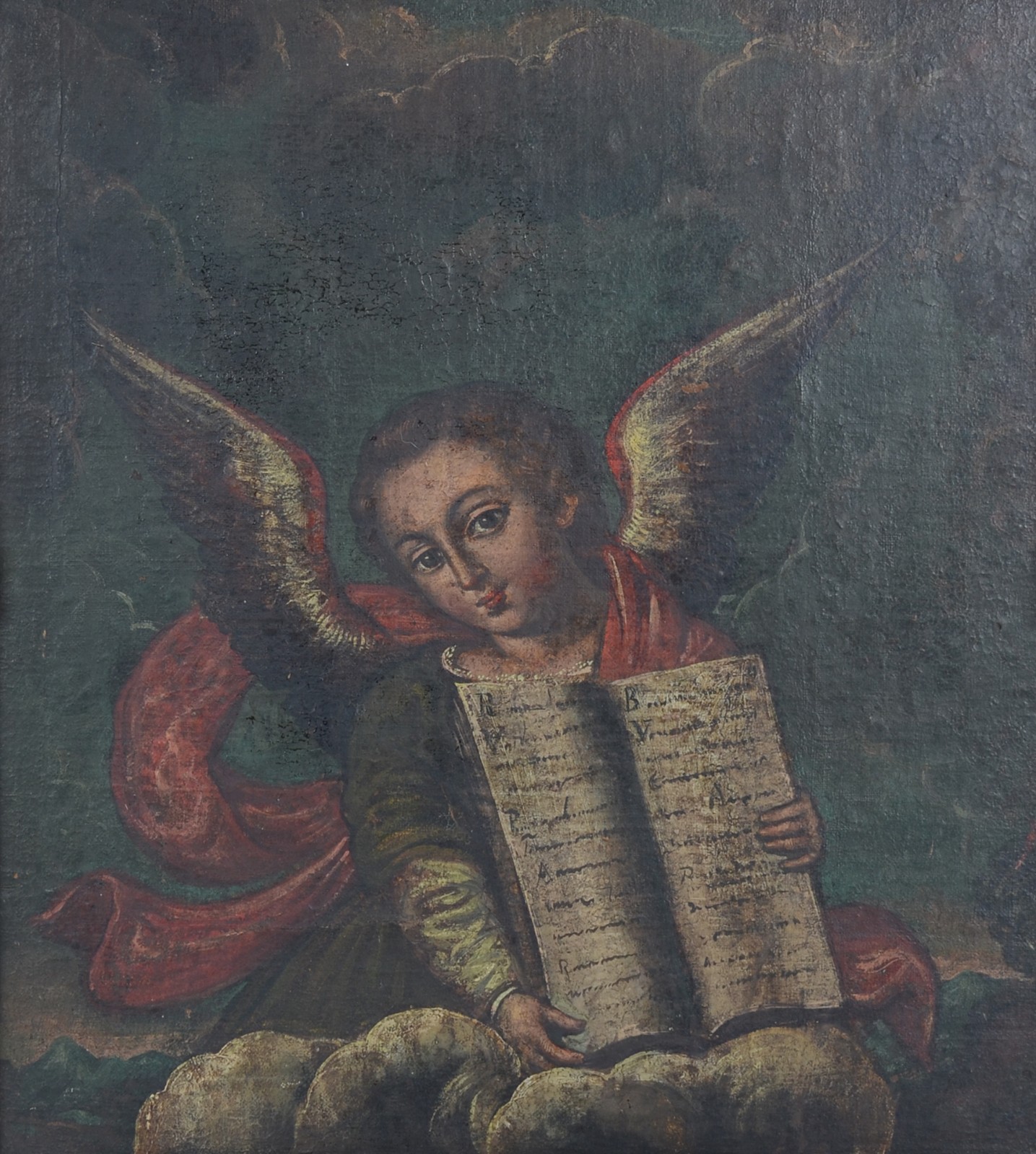 Escola Cusquenha (1538), Arcanjo com escrituras - foto 1 de 5