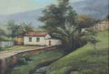 LULLY DE CARVALHO (1929-2017), Casa com Riacho - Óleo sobre tela.