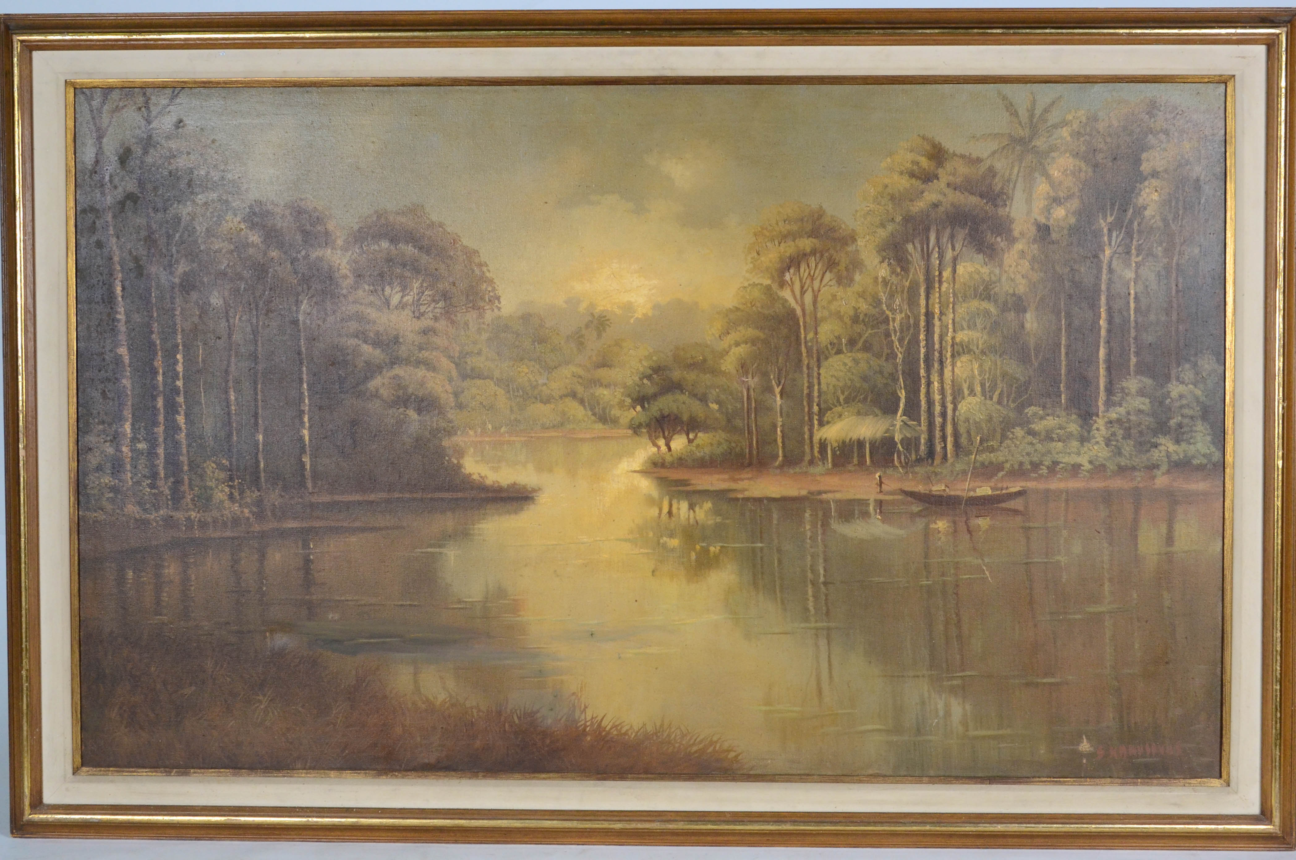 SYLVIO KARASAVAS  (1905-1980), Paisagem Amazônica - foto 1 de 3