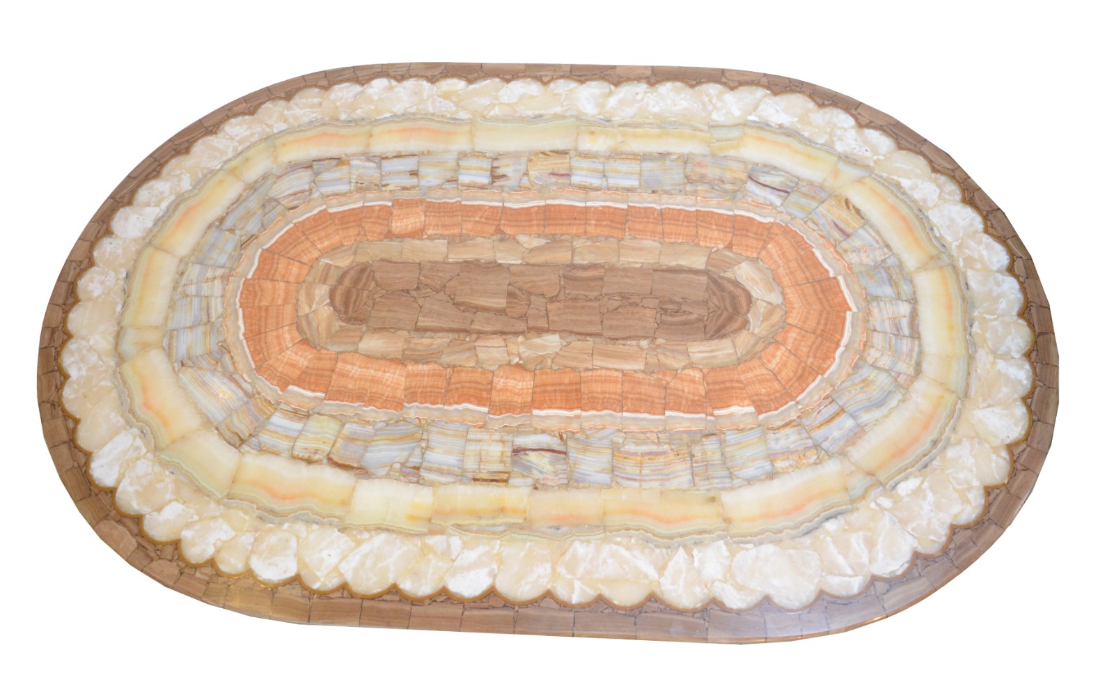 Conjunto de mesa de centro e par de mesas laterais com mosaicos de... - foto 3 de 7