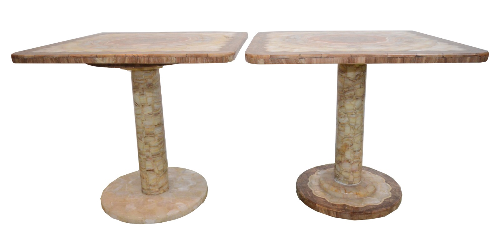 Conjunto de mesa de centro e par de mesas laterais com mosaicos de... - foto 6 de 7