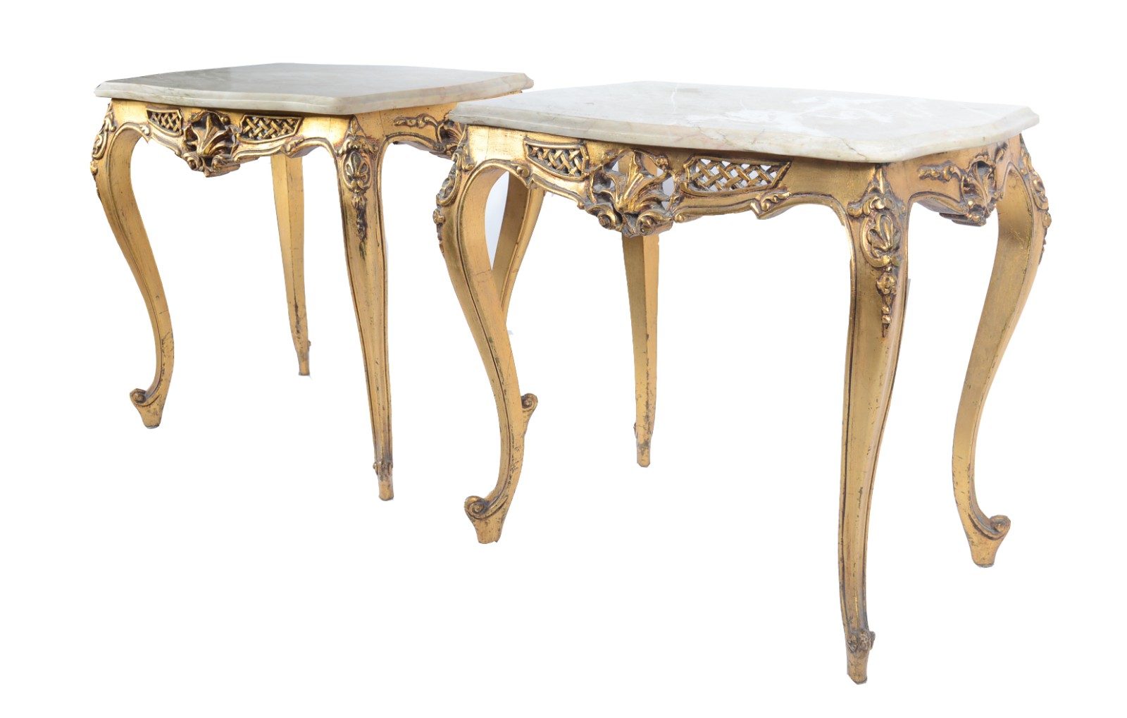 Conjunto de mesa de centro e par de mesas laterais de madeira... - foto 3 de 9