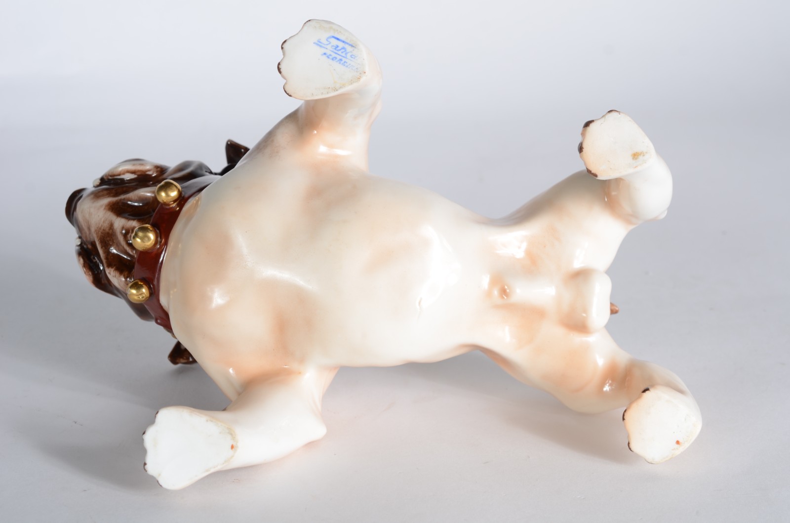Duas peças, sendo: Prato de porcelana holandesa decorada com veleiro... - foto 10 de 11