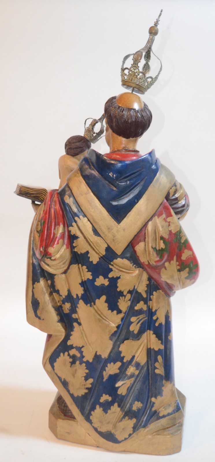 Santo Antonio com Menino - Imagem de madeira policromada com realces... - foto 6 de 7