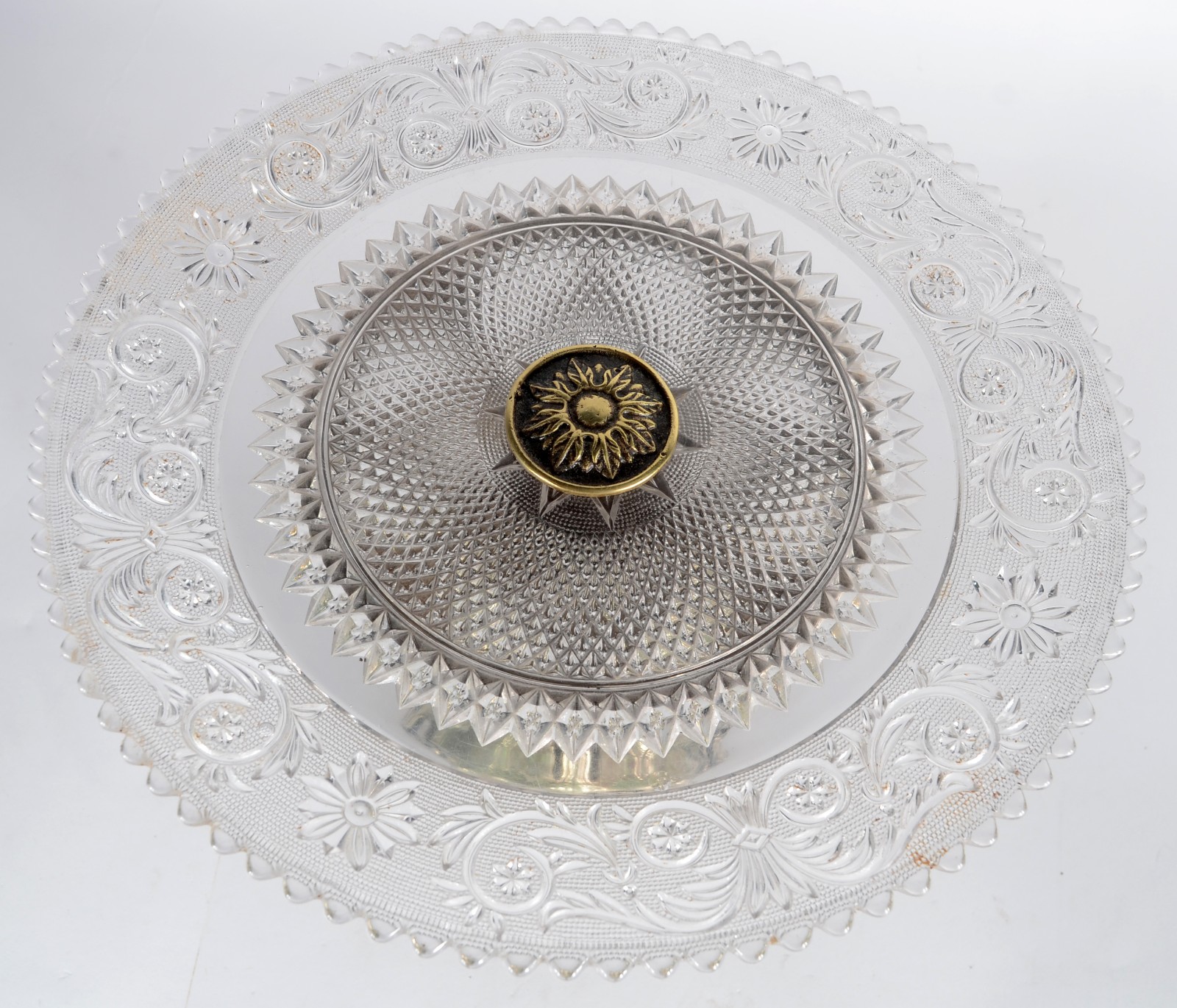 Fruteira com base de metal prateado, estilo Art Nouveau, prato de... - foto 3 de 5