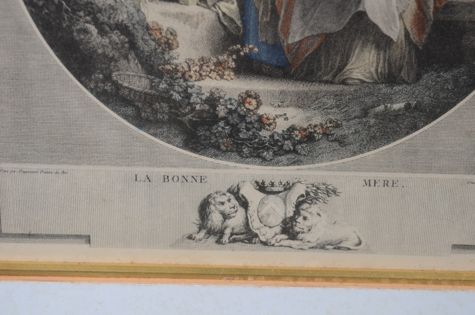 Par de gravuras francesas - "La bonne mere" e "Le serment d'amour". - foto 5 de 7