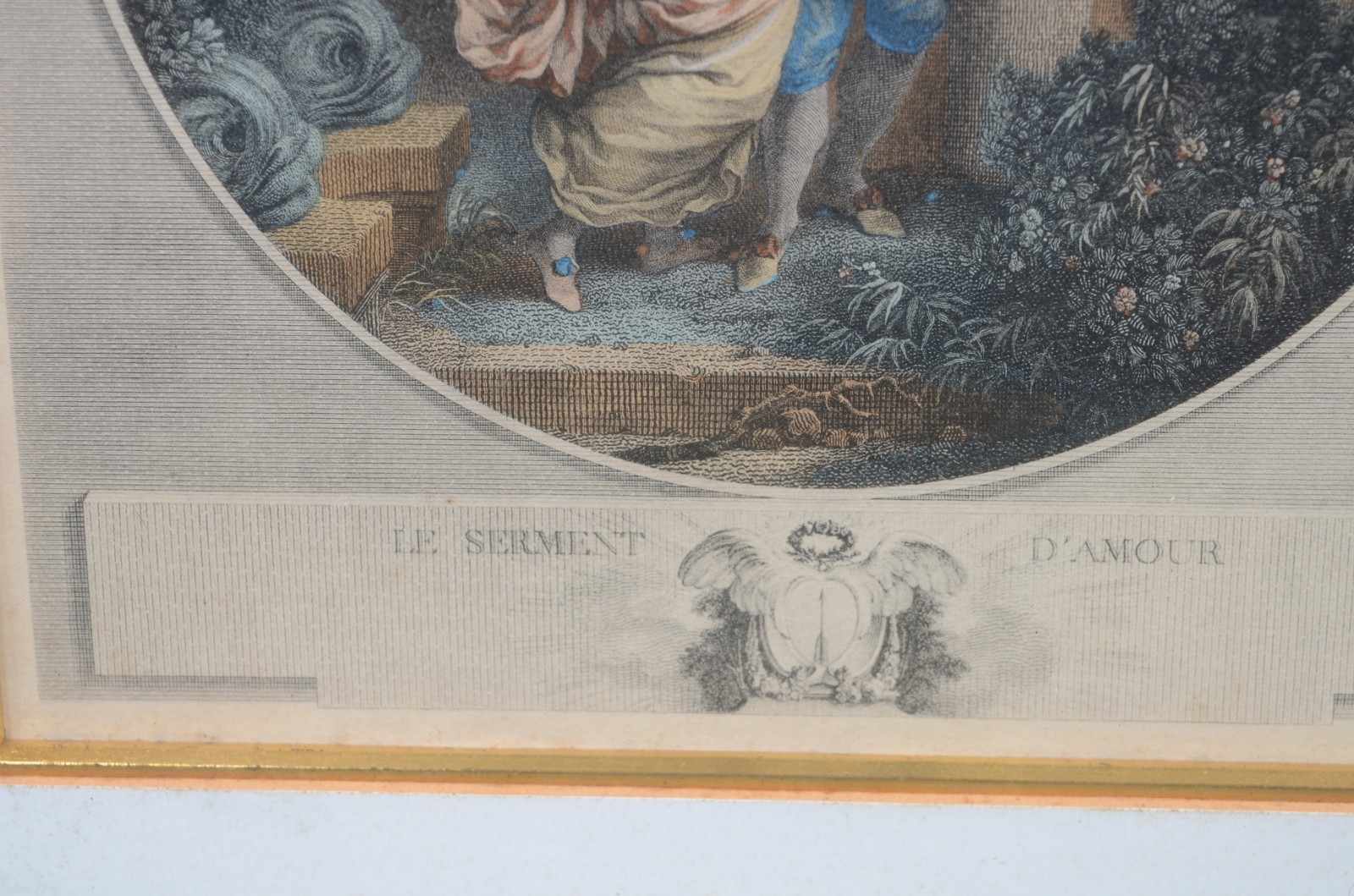 Par de gravuras francesas - "La bonne mere" e "Le serment d'amour". - foto 6 de 7