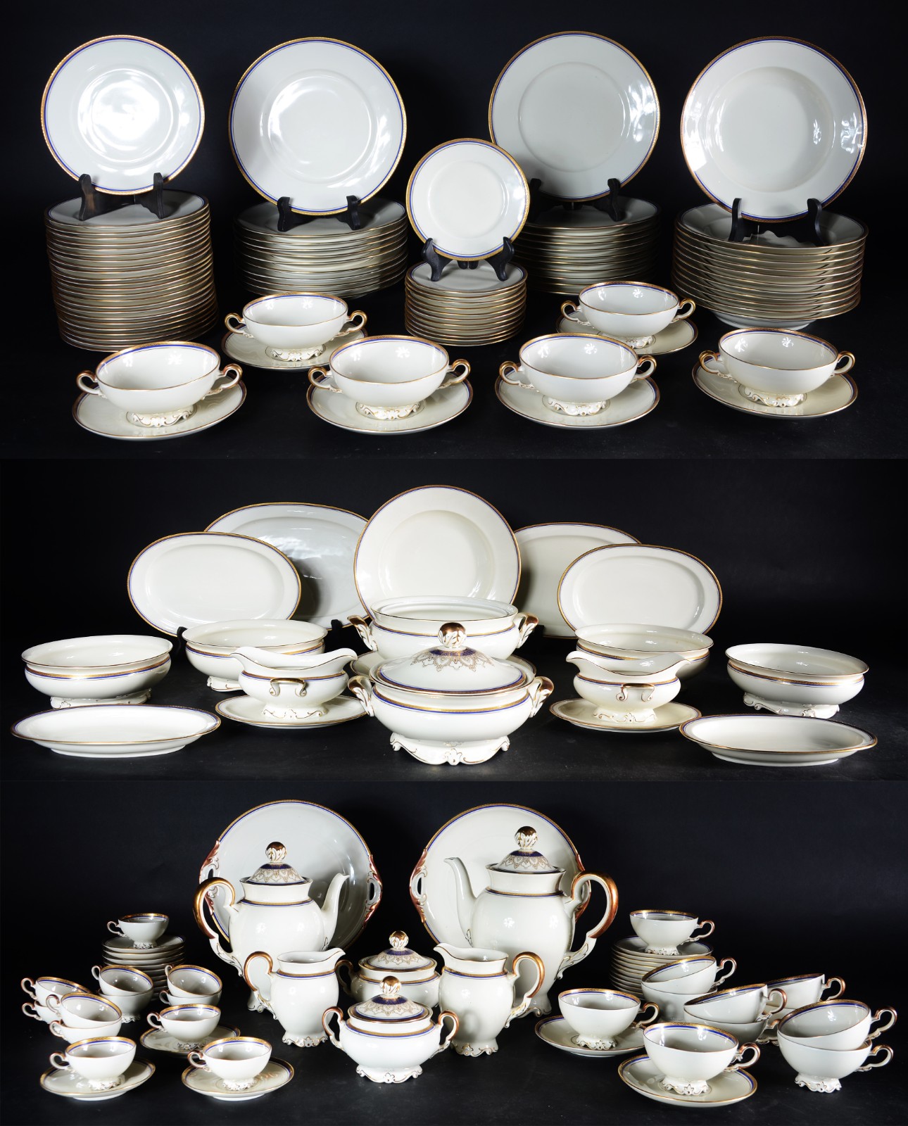 Aparelho de jantar, chá e café de porcelana alemã Furstenberg, na cor... - foto 1 de 11