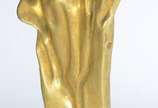 Antonio Liboredo, Figura - Escultura de bronze, assinado. Base de madeira revestida em placas pretas.