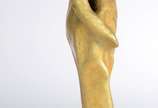Antonio Liboredo, Figura - Escultura de bronze, assinado. Base de madeira revestida em placas pretas.
