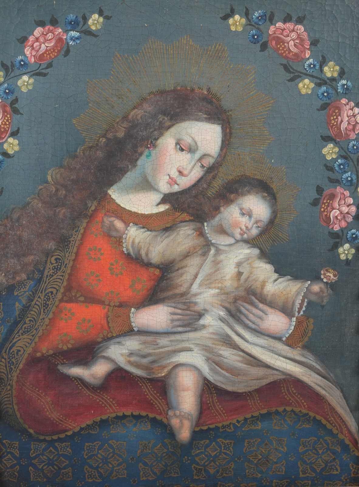 Escola Cusquenha (1538), Madona com menino - foto 1 de 5