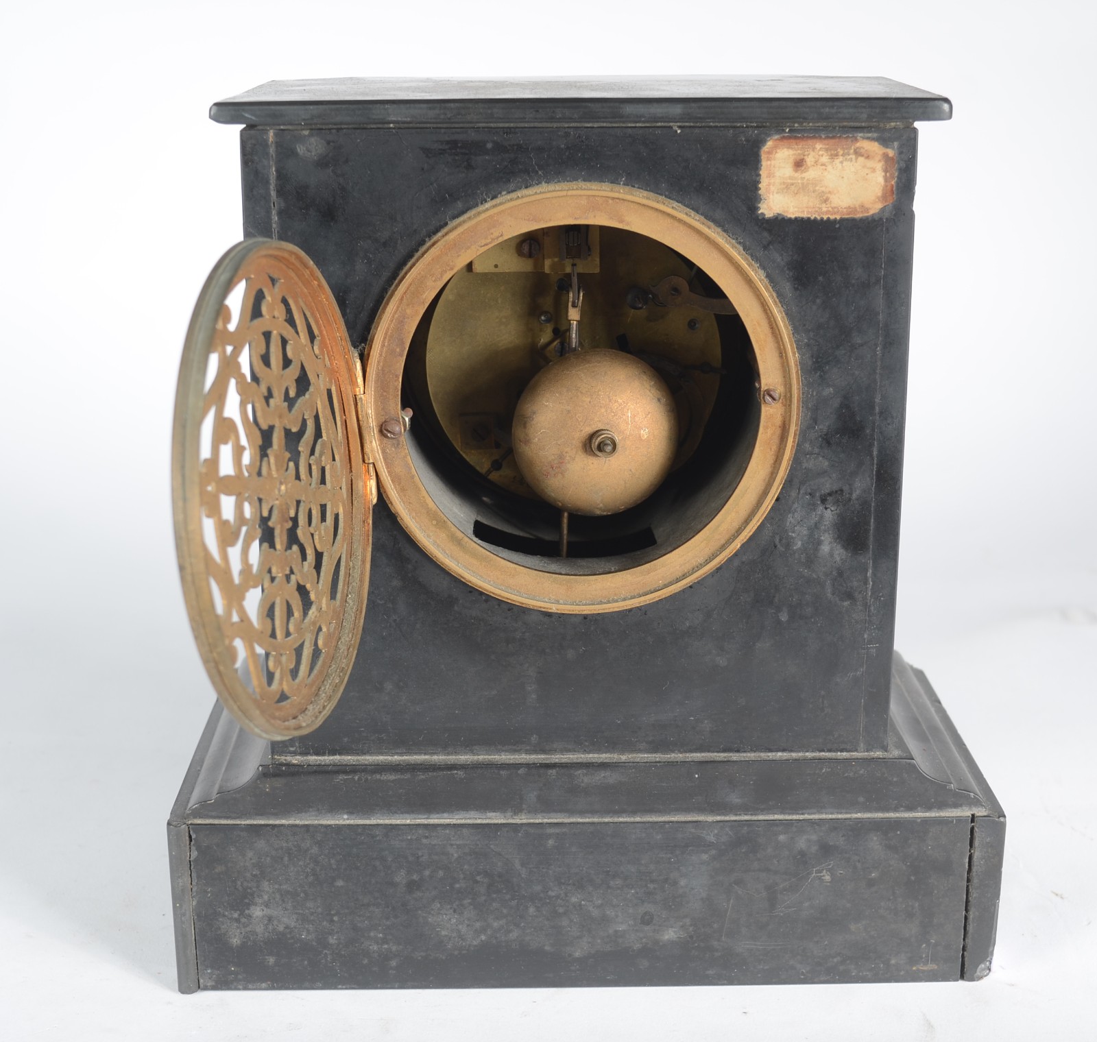 Relógio de mesa com caixa de mármore negro, estilo Napoleão III... - foto 4 de 7