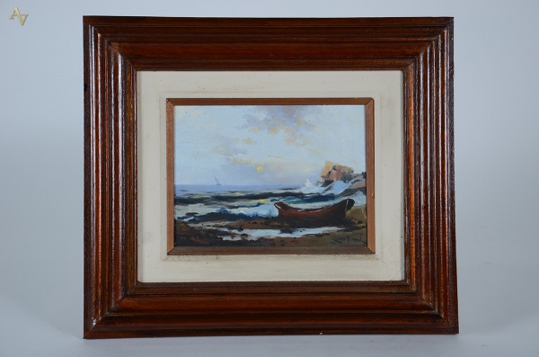 CESAR BARRAL (1949) - Por do sol - osm - 16 x 22 - foto 1 de 3