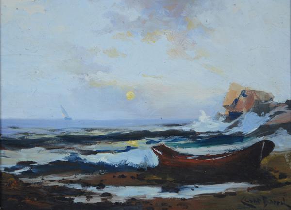 CESAR BARRAL (1949) - Por do sol - osm - 16 x 22 - foto 2 de 3