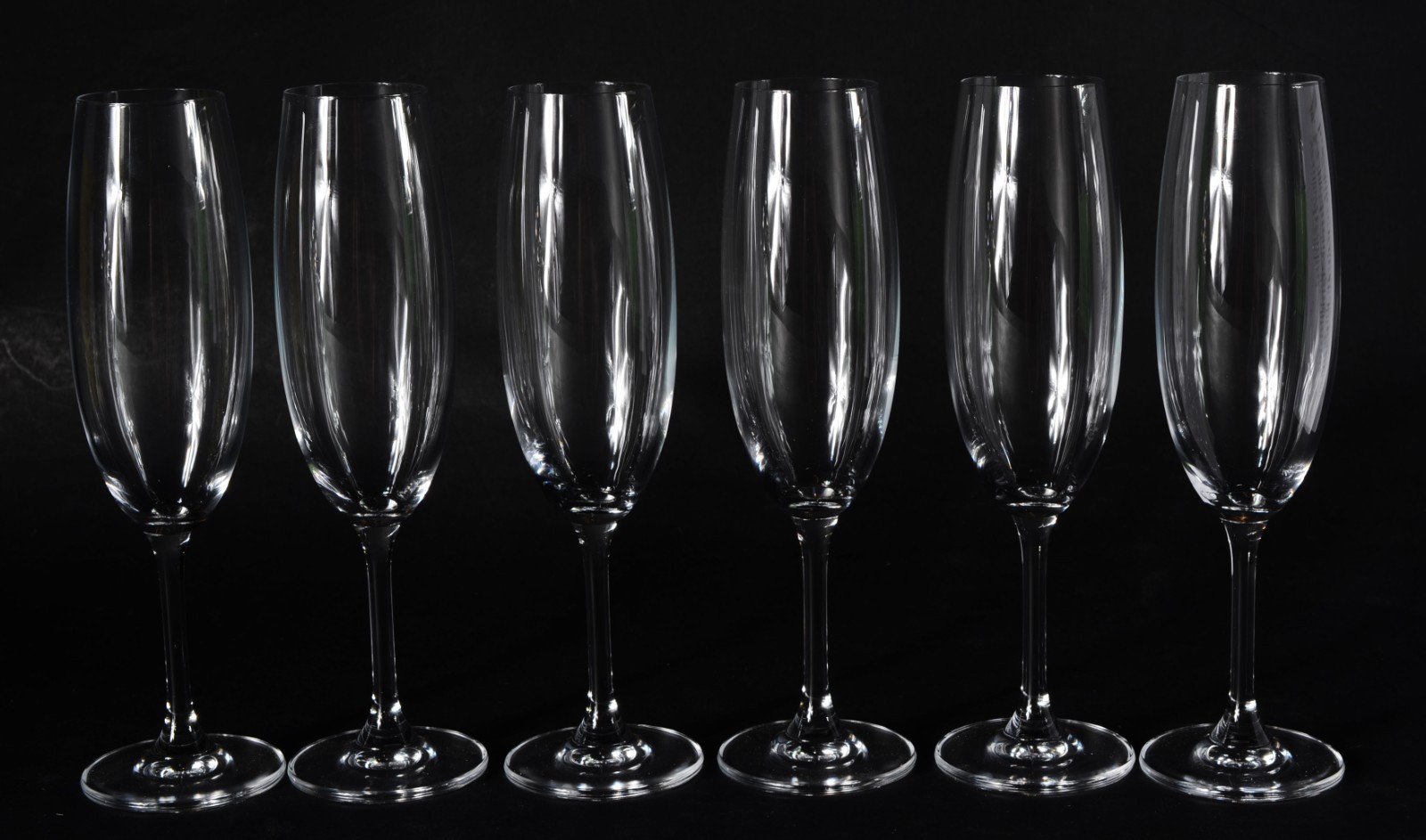 Seis flutes de cristal para champagne, 210 ml. - foto 1 de 8