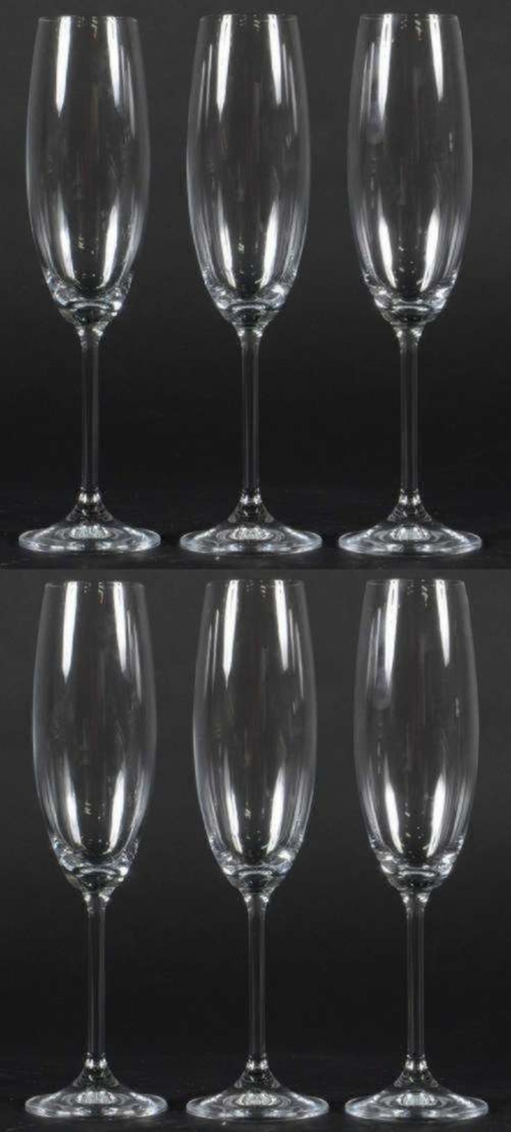 Seis flutes de cristal para champagne, 210 ml. - foto 5 de 5