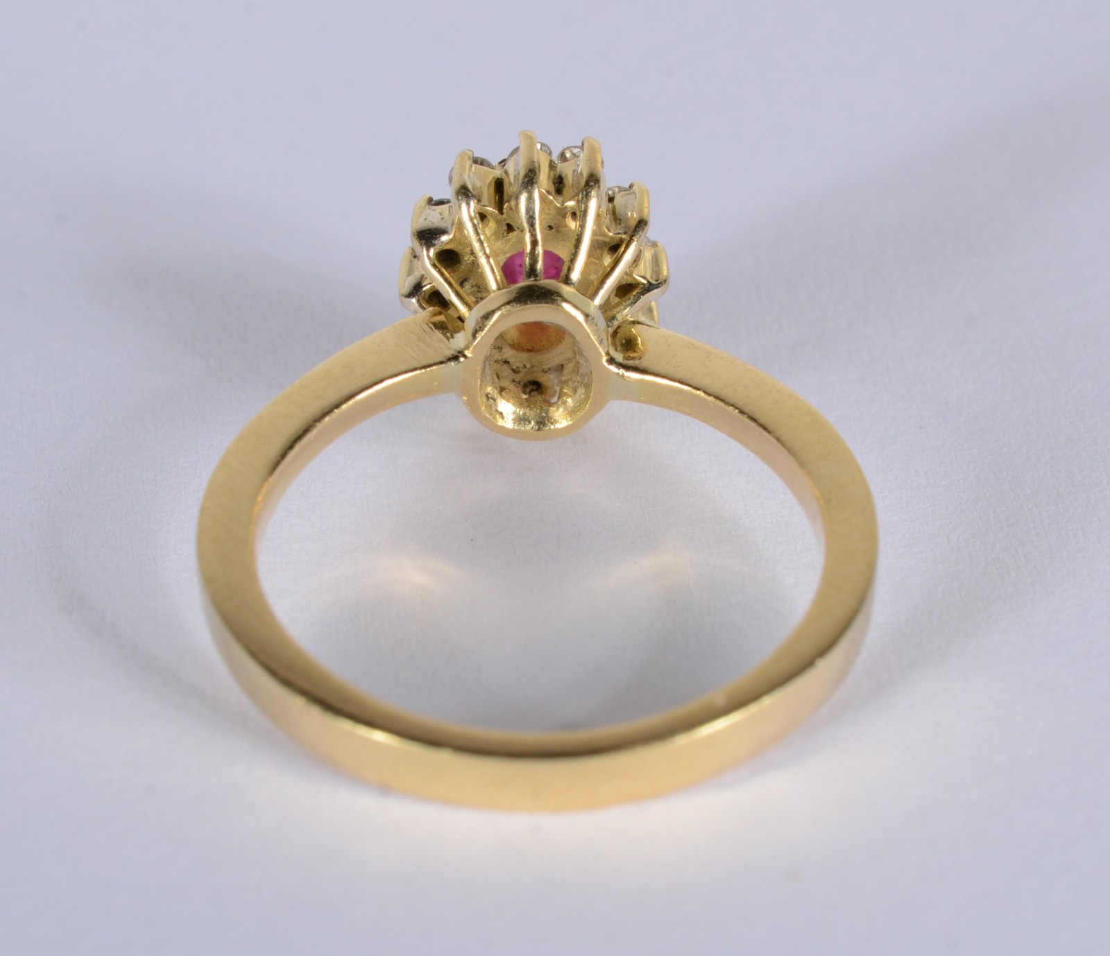 Anel de ouro 18 k., contraste 750 mls com aproximadamente 14... - foto 5 de 7