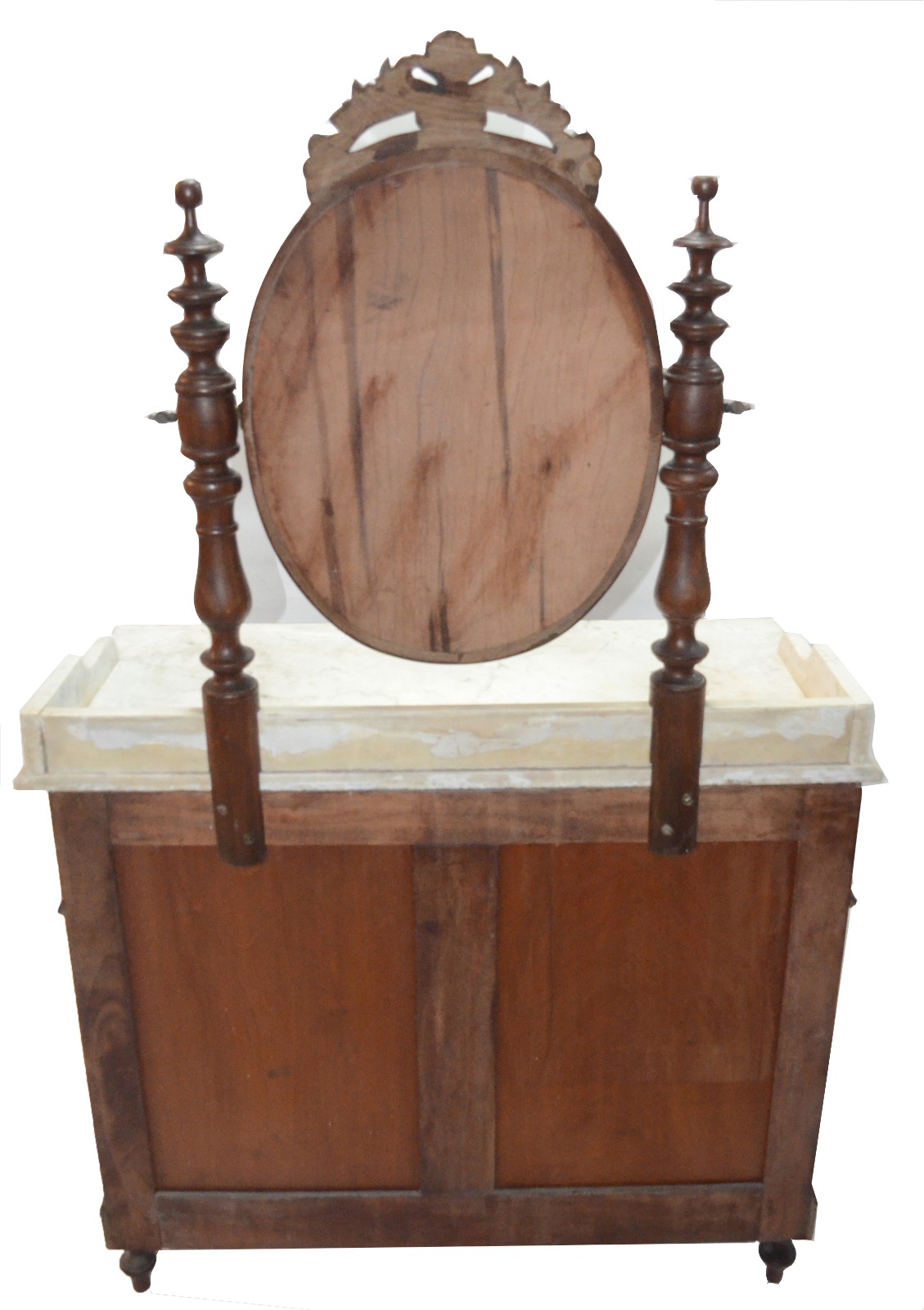 Móvel toilette de madeira nobre, tampo de mármore, parte inferior com... - foto 8 de 8