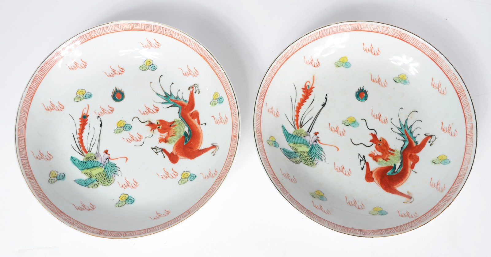 Diversas peças de porcelana oriental, composto de: par de solifleurs... - foto 7 de 11
