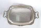 Fracalanza (1884),  - Baixela para chá e café de metal prateado Fracalanza, composto de: 2 bules, leiteira, açucareiro, manteigueira (faltando o recipiente de cristal, só t