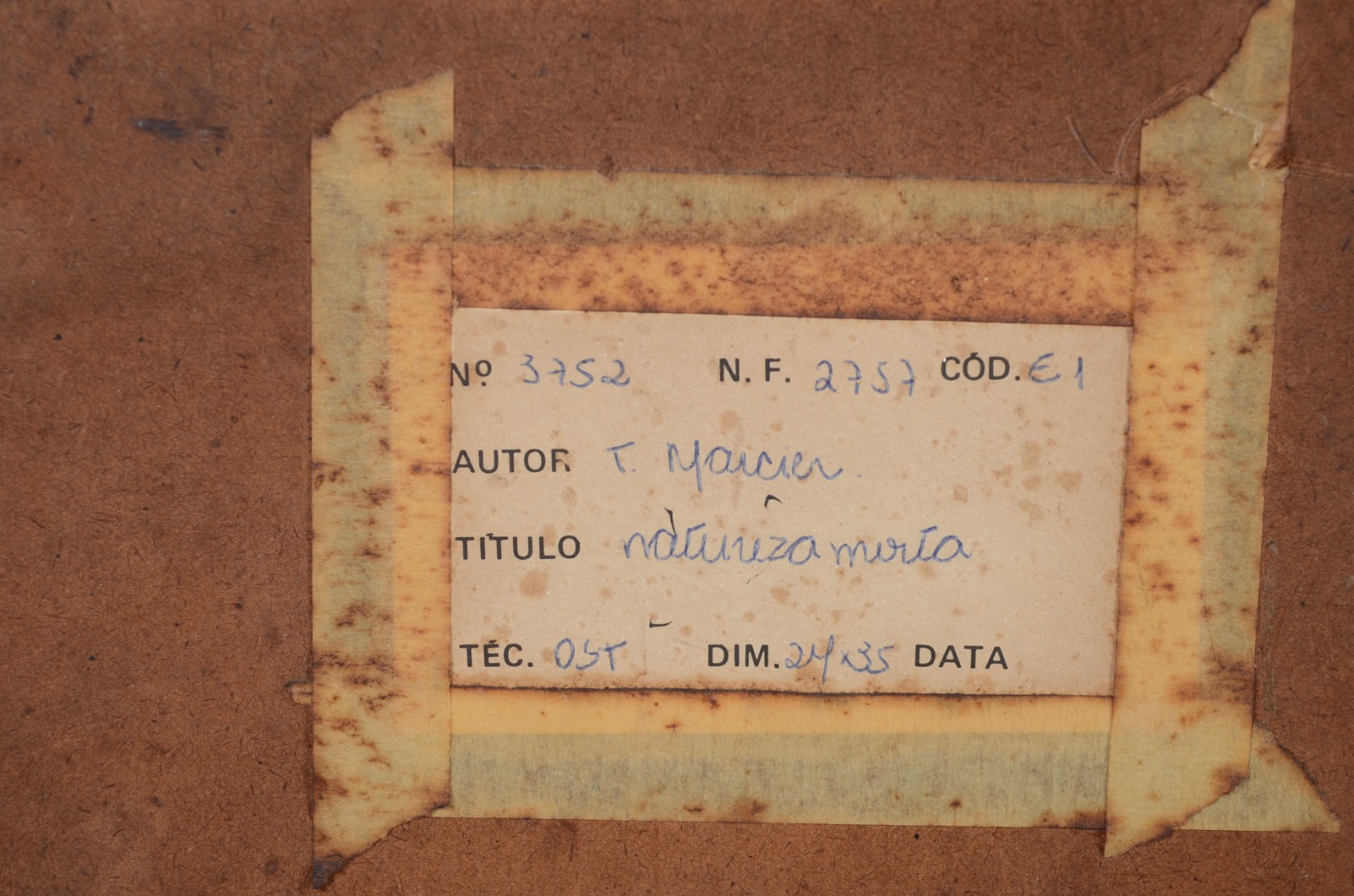 Tobias Marcier  (1948-1982), Natureza Morta - foto 5 de 5