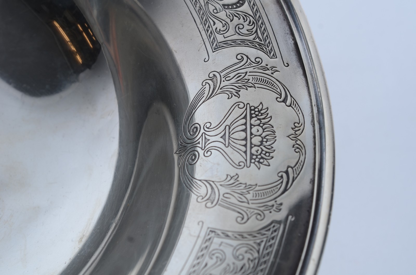 Fruteira/centro de mesa de prata Sterling. Peso da prata: 410 g. (Por... - foto 3 de 5