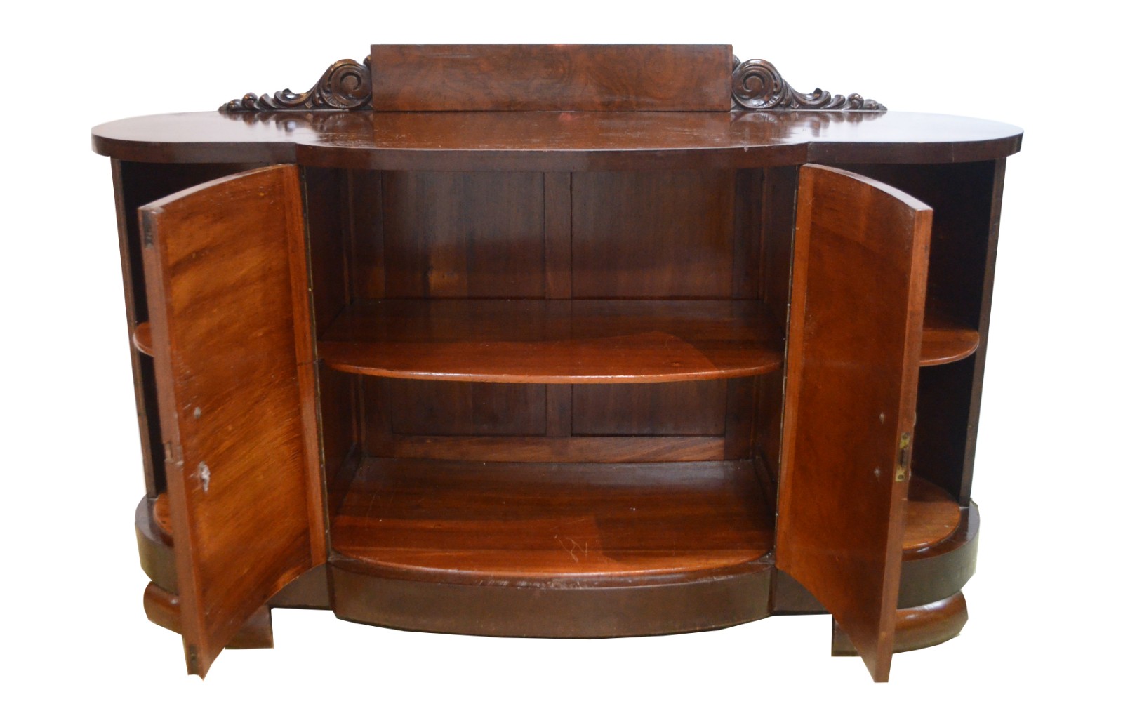 Móvel buffet de madeira nobre no estilo Art Deco. Duas portas... - foto 3 de 8