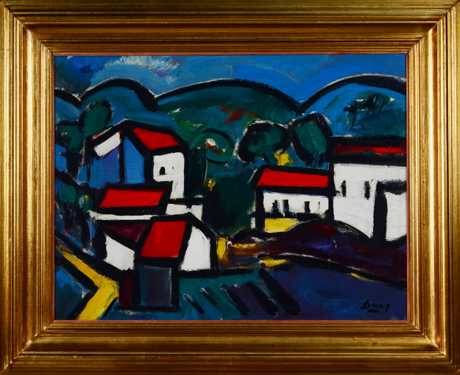 Dnar Rocha (1932-2006), Paisagem com Casas - foto 2 de 5