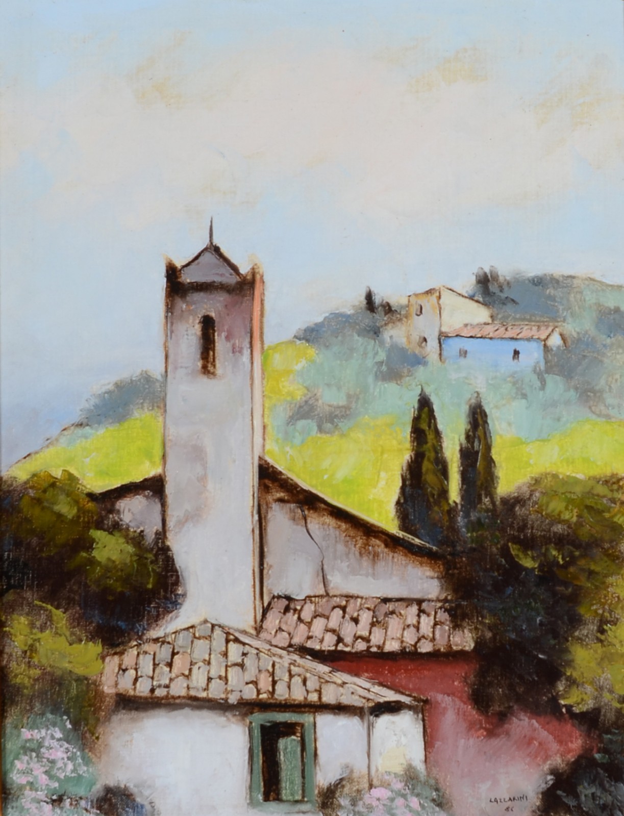  Domenico Lazzarini (1920-1987), Casario com Paisagem - foto 1 de 4