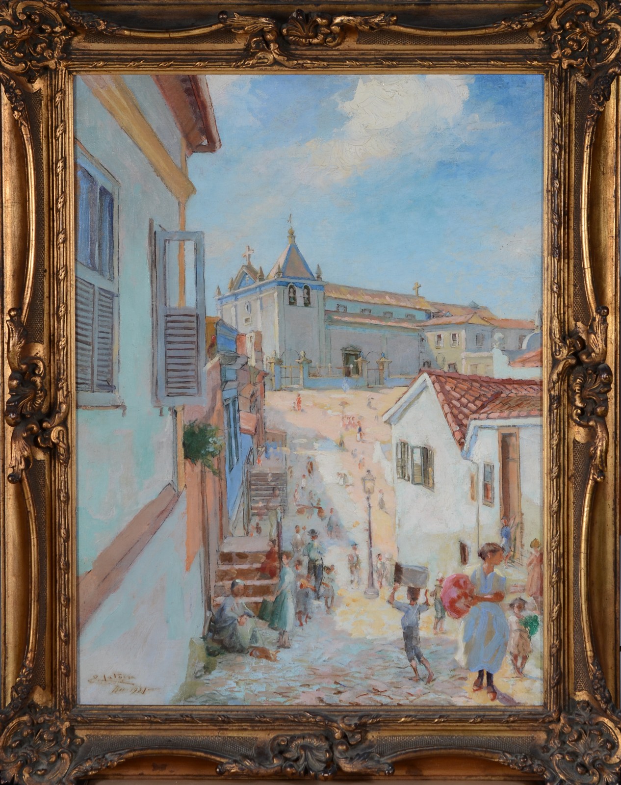 Eugênio Latour (1874-1942), Casário com Figuras - foto 2 de 5