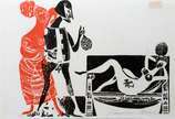 Hansen Bahia (1915-1978),  - Xilogravura - tiragem 28/30.