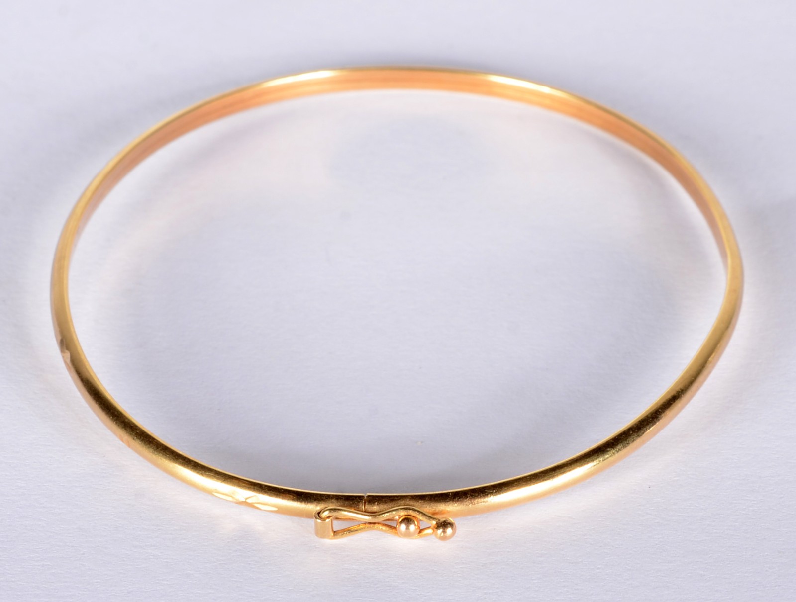 Pulseira de ouro 18 k., feitio escrava. (Por motivos de segurança a... - foto 1 de 5