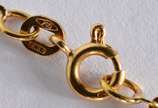 Colar de ouro 18 k., contraste 750 mls. (Por mo... - Colar de ouro 18 k., contraste 750 mls. (Por motivos de segurança a peça não se encontra na loja).