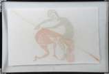 Hansen Bahia (1915-1978),  - Xilogravura - tiragem 21/30. Vidro trincado.