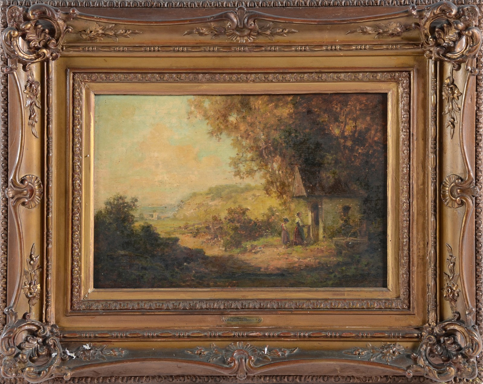 Paisagem com casa e figuras - foto 2 de 5