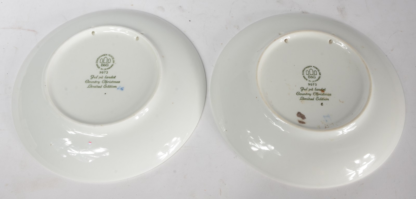 Par de pratos de porcelana dinamarquesa Copenhagem B&G, edição... - foto 3 de 4