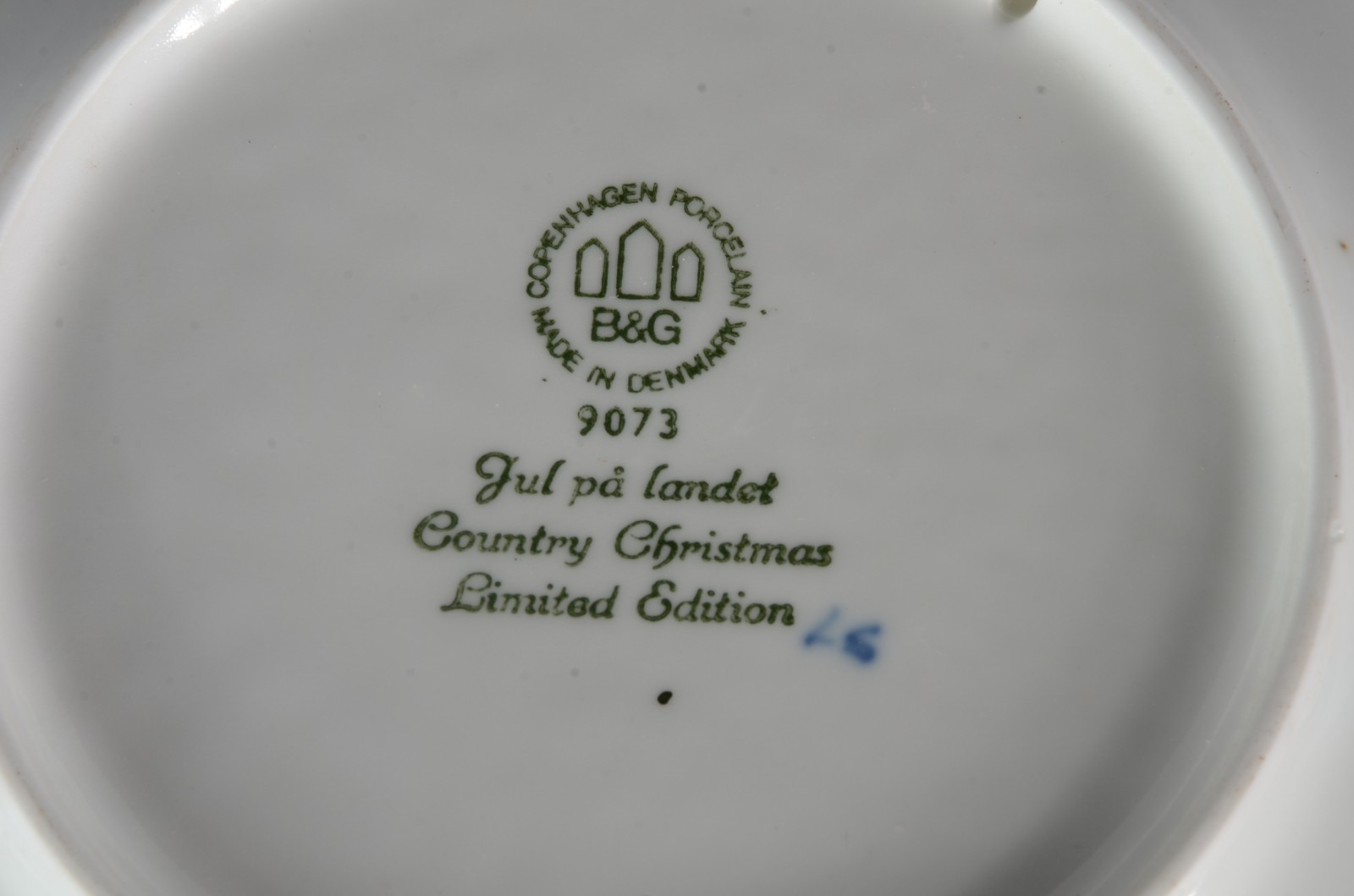 Par de pratos de porcelana dinamarquesa Copenhagem B&G, edição... - foto 4 de 4