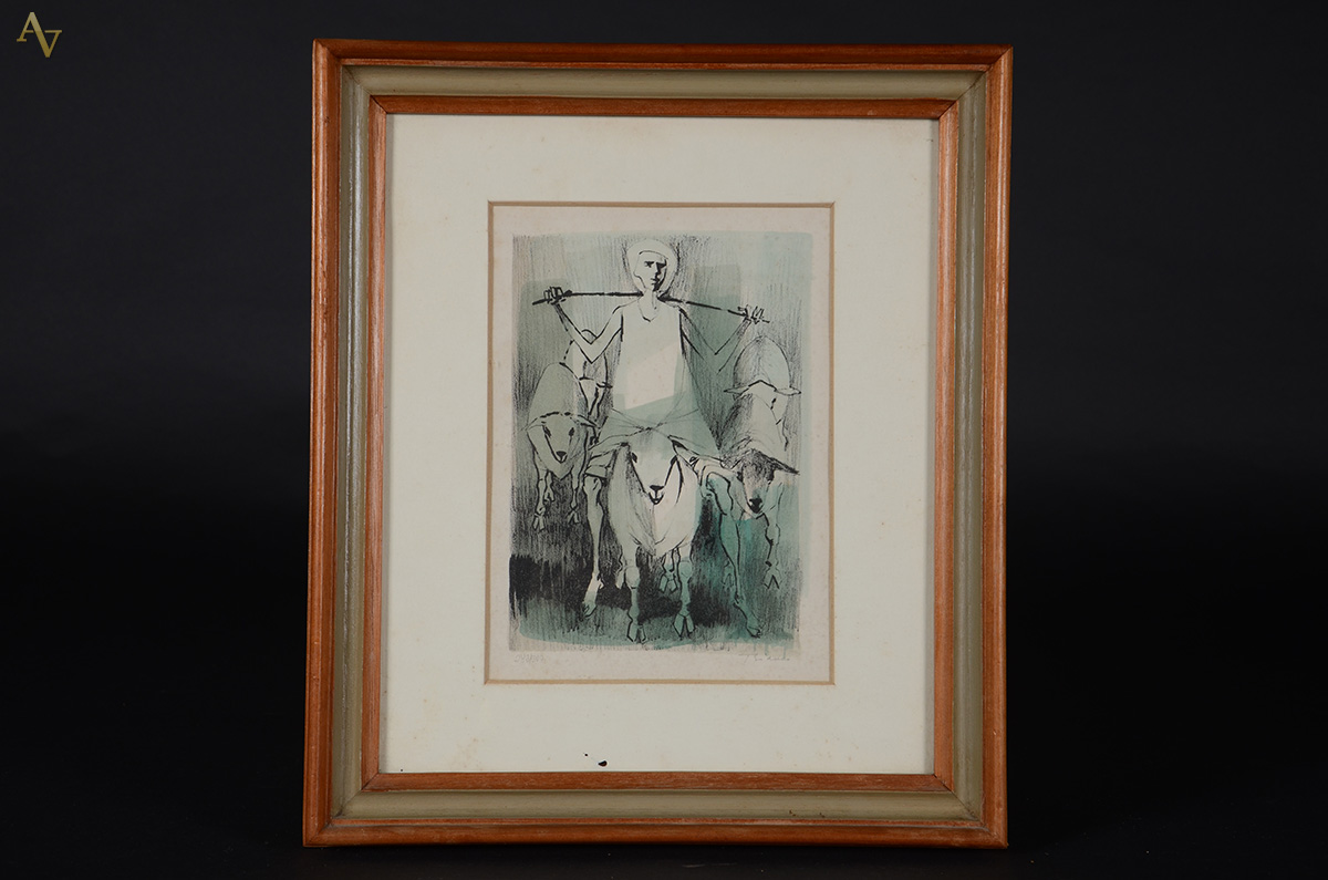 BIANCO, Enrico (1918 - 2013) - Menino com carneiro - serigrafia - 22... - foto 1 de 4